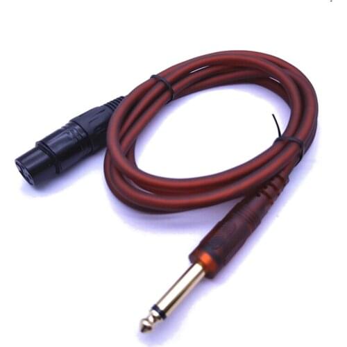Microphone Cord 6.5 mm 1/4" Mono Male to 4pin XLR Female Audio Mic Cable Jack Plug XLR Audio Lead Balanced Mixer XLR Line
