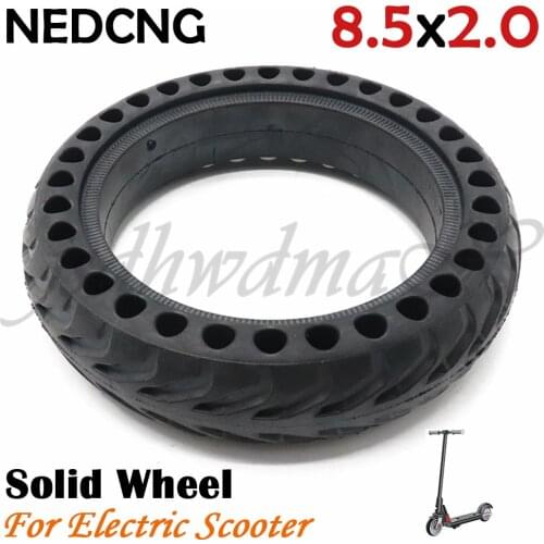 NEDCNG 8.5 inch Honeycomb Holes Solid Tire Wheel 8.5x2.0-34-8 For Xiaomi Mijia M365 & pro Electric Scooter Tyres 8.5*2.0