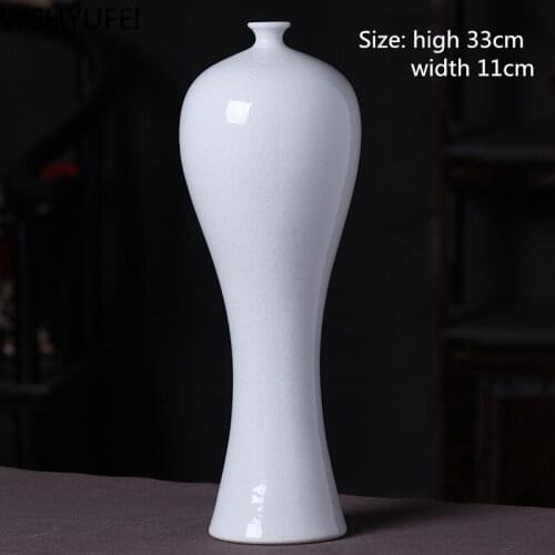 Blue and white porcelain vase Smooth and textured Flower arrangement hydroponic plant Living room home decoration WSHYUFEI
