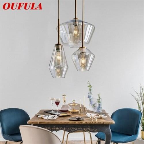 OUFULA Nordic Pendant Light Fixtures LED Modern Simple Lamp Decorative For Home Dining Room Bar