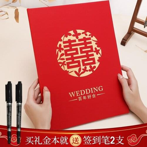 Supplies wedding sign-in bookkeeping book