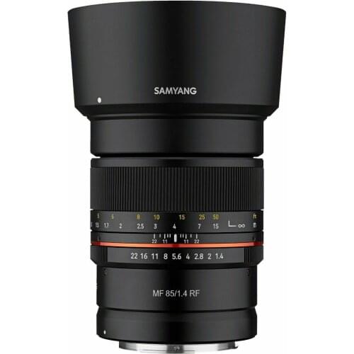 Samyang MF 85mm F1.4 UMC Manual Focus Telephoto Lens for Sony Canon Nikon M4/3 Pentax K ,Black Color