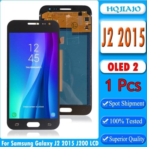 Test LCD Screen For Samsung Galaxy J2 2015 J200F J200M J200H Touch Screen Digitizer LCD Display Adjust For Samsung J2 2015 J200F
