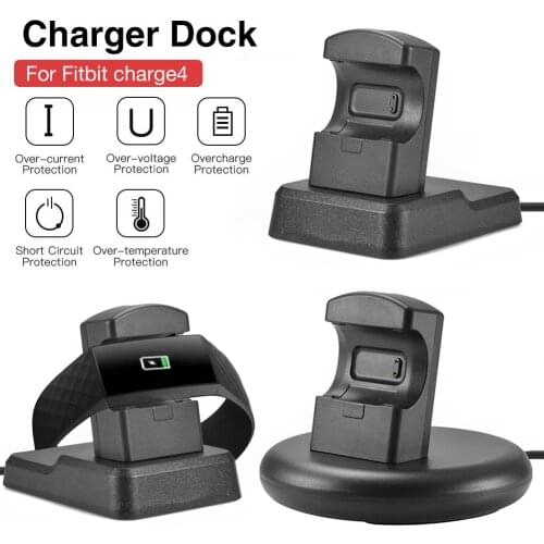 USB Charge Watch Charging Dock Ffor Fitbit Charge 4 Smart Watch Replacement Charger Desktop Charger Charging Cable Adapter