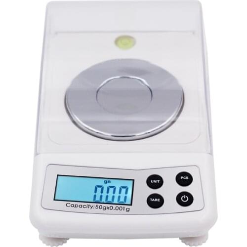 High Precision 50g 0.001g Digital Lab Laboratory Balance Jewelry Diamond Scale Grams Gold Carat Weight Digital Electronic Scales