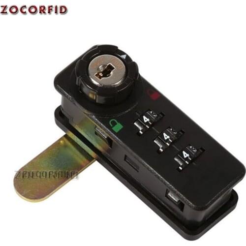 High Quality 3-Digit Cam Lock Code Combination Keyless Post Mail Box Cabinet Black Password Lock