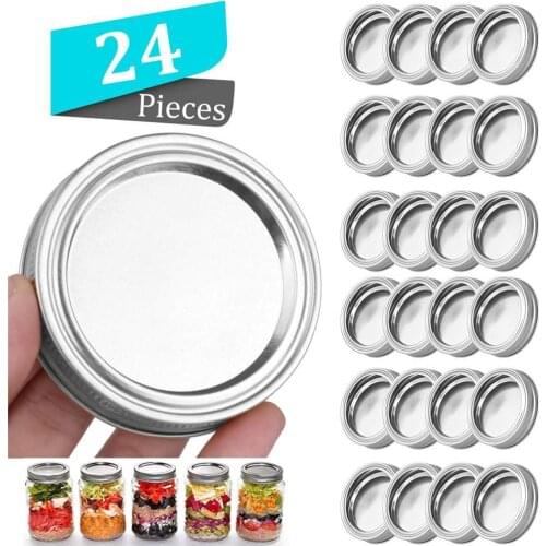 1/12/24pcs Metal Can Ring Lids Soda Can Covers Leak Proof Sealing Canned Drinks Caps Non Spill Metal Beverage Beer Jars Lid