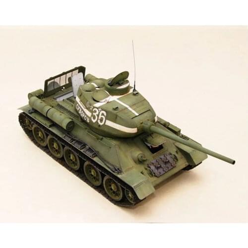 1/48 Soviet T34 Full Internal Structure Assembled Military Tank Handmade Toys DIY Model Building Kits
