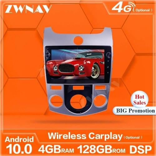 128G Android 10 Screen Car Player GPS Navi For KIA Cerato 2008 2009 2010 2011-2013 Auto Radio Stereo Multimedia Player Head Unit