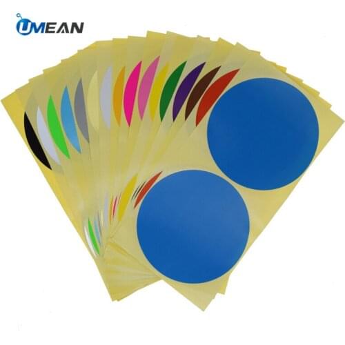 2pcs/sheet Big Size 100mm 10cm Colorful Blank Round Dot Sticker Labels Paper Printable DIY Hand Made Package Tags