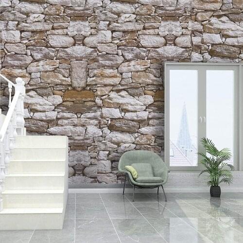 3D Brick Waterproof Wallpaper Self Adhesive Faux Brick Vinyl Wallpaper For Bedroom Living Room Walls Home Decoration Sticker