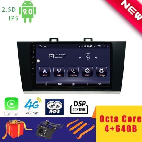 9'' Android 10.0 Car Multimedia Player Stereo for Subaru Outback Legacy 2015~2018 Head Unit Octa Core DSP 2.5D+IPS 4G Carplay