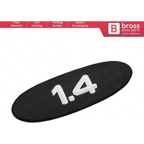 Bross Auto Parts BSP574 Black 1.4 Badge Monogram Emblem for Renault Clio Fast Shipment Free Shipment Ship From Turkey