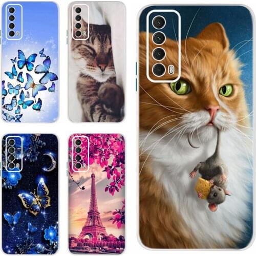 For Huawei P Smart 2021 Case PPA-LX2 Soft Slim Cute Silicone Phone Cases For Huawei PSmart 2021 Back Cover Protector Shell Coque