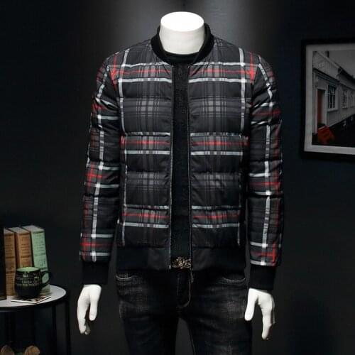 Designer down Black Great Plaid 2020 Feather Britain Outdoor Workwear Thick Warm Mens Winter Jacket 19822