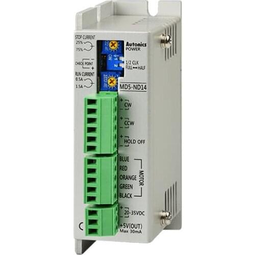 MD5-ND14 Driver, 5 Phase Stepper, 0.5-1.5A/ Phase, Normal Step, 50 Kpps, 20-35 VDC, 3A