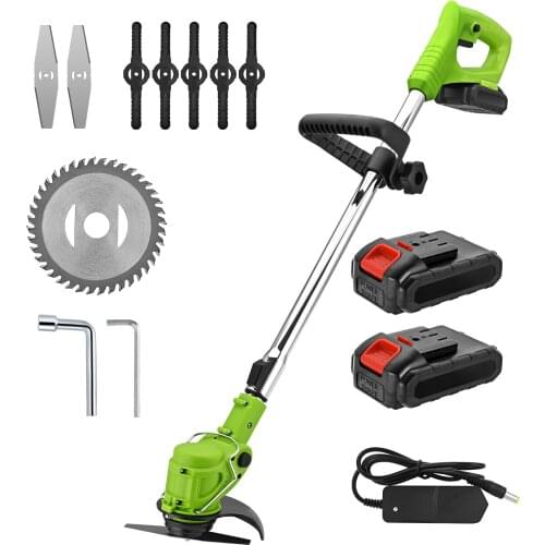 Electric Cordless Hedge Trimmer for Grass Brush Cutter Lawn Mower 21V Li-ion Battery 180° Head Angle Telescopic Pole Garden Tool