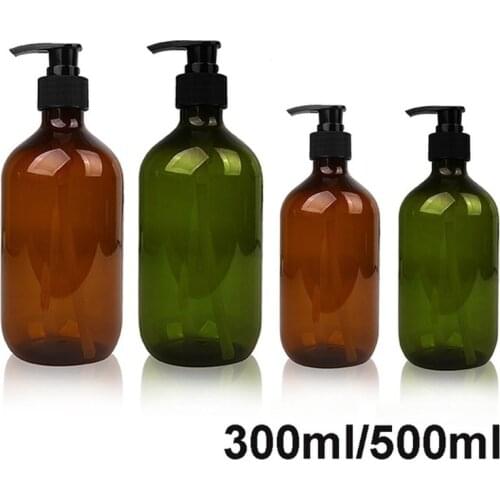 300ml/500ml portable l lotion shampoo shower gel soap dispenser air bath pump bottle French