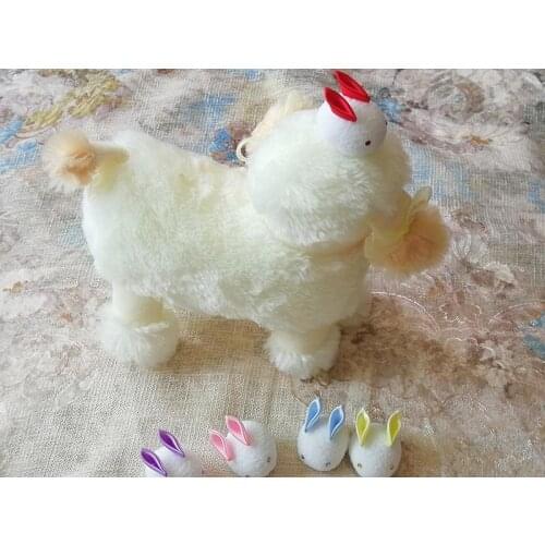 30pcs Pet diy accessories Japanese kimono bathrobes accessories Rabbit Hair Barrette cos soft adorable cute rabbit rice cake