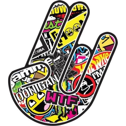 Creative JDM Shocker Car Sticker Accessories Vinyl PVC 15cm*10cm Motorcycle Waterproof Windshield Car Window Car Styling Decal