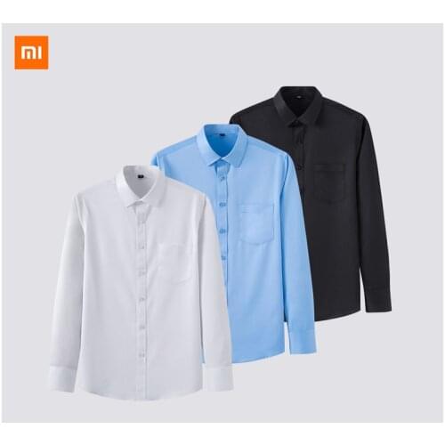 XIaomi Youpin Non-iron, anti-wrinkle, slim-fit mens business casual long-sleeved shirt Slim fit for business