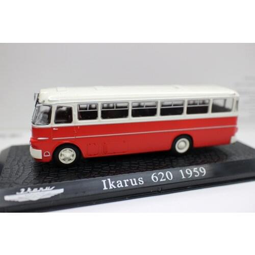 Edition Collection Atlas 1/72 Ikarus 620 1959 Bus Diecast model Matel Red