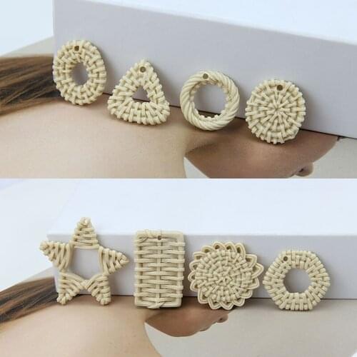 Solid color popular 40pcs/lot geometric shape resin charms diy jewelry necklace/earrings for women accessory