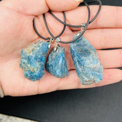 Natural Cyanite Keychains Raw Crystal Quartz Stone Car Clasps Chains Key Rings