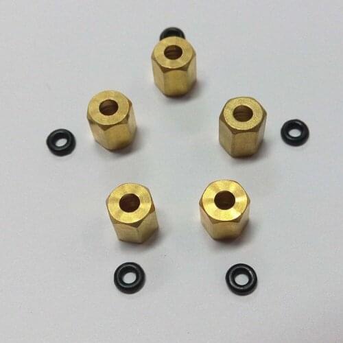 Printer Ink Damper Copper Nut Screw Joint M7 O Ring for Mutoh Rockhopper Falcon Roland Versacam Damper Ink Tube Connect 3mm Pipe