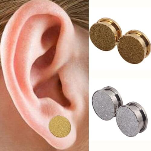 1pc Stainless Steel Ear Plugs and Tunnels Ear Piercings Earlets Screwed Earring Expander Ear Gauges Body Jewelry Piercings Gifts