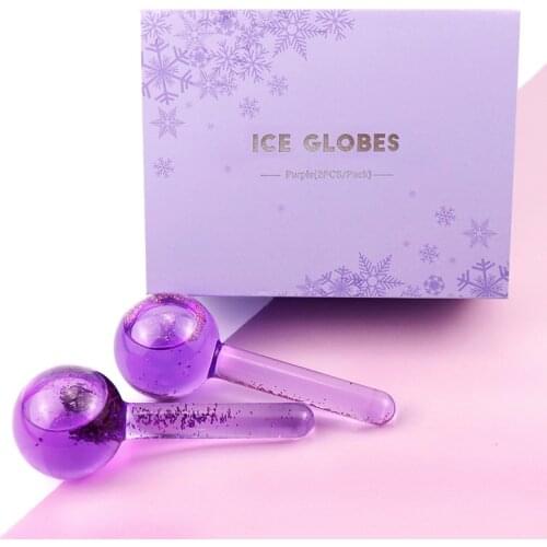 2Pcs/Box Large Facial Beauty Ice Massage Ball Eye Massager Cold Compress Care Appliances Face Skin Lift Nursing Tools Wave Ball