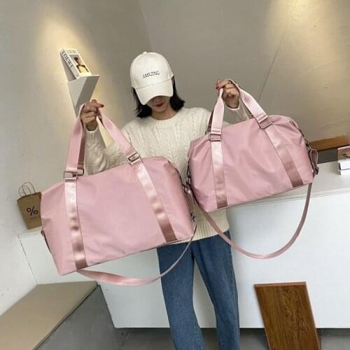 Fashion Large Travel Bag Women Cabin Tote Bag Handbag Nylon Waterproof Shoulder Bag Women Weekend Gym Bag Female Casual Bag