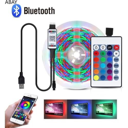 5V USB RGB luces led Lights 2835 SMD 60LED/M Kitchen Cabinet Lamp LED Strip Light Tape 1-5m Waterproof Closet TV PC Decoration