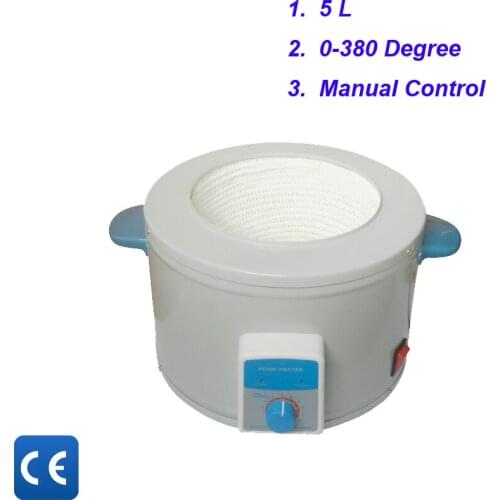 Free shipping, 5L Temperature Controlled Laboratory Thermostat Heating Mantle