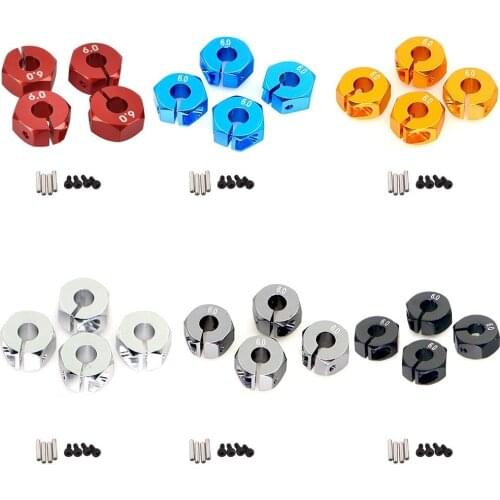 12mm Universal Wheel Hex Hub Adapter for HSP Sakura 1/10 Scale RC sports car off-road car bigfoot car 5 6 7mm Wheel Hex Adapter