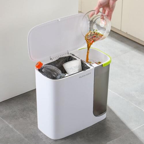 2 In 1 Trash Can Filter Tea Residue Bucket Separable Kitchen Waste Water Bucket Waste Bin Office Dustbin Tea Room Garbage Bin