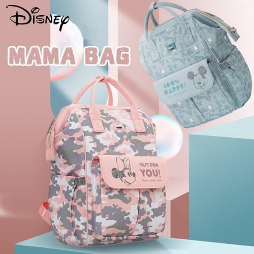 Disney Large Capacity Mummy Bag Waterproof Backpack For Pregnant Women Maternal And Infant Bags And Nursing Travel Handbags