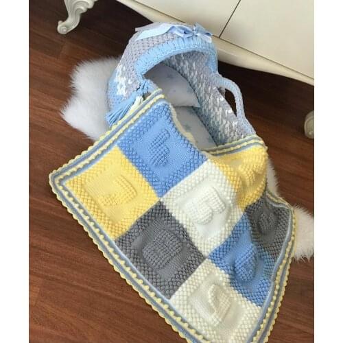 Knit poufs, rugs, chunky blankets, newborn baby baskets