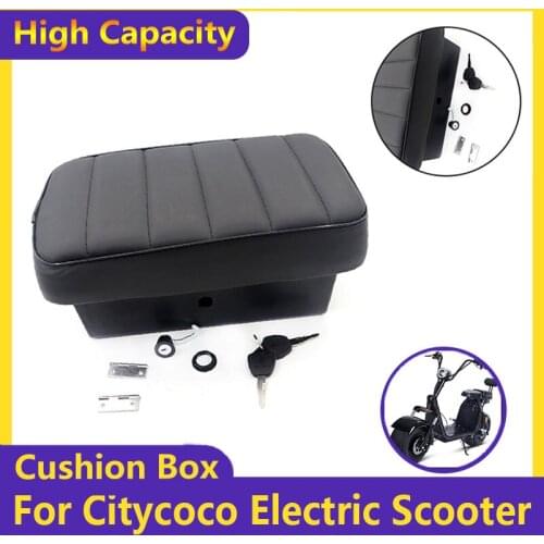 Cushion Box Seat Box Seat Bucket Cushion Storage Box with Door Lock for Citycoco Electric Scooter Modification Accessories Parts
