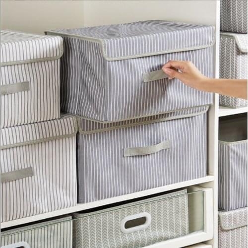 Clothes Storage Boxes Closet Organizer Box with Reinforced Handle Durable for Clothing Books Comforters Blankets Bedding Toys Ca
