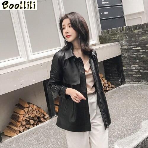 Boollili Real Leather Jacket Women Clothes 2020 Sheepskin Coat Genuine Leather Jacket Women Korean Windbreaker Veste Femme