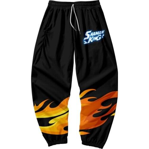 2021 New 3D Print Shaman King Sweatpants Women/Men Fitness Joggers Spring High Street Anime Trousers 3D Print Pants Sweatpant