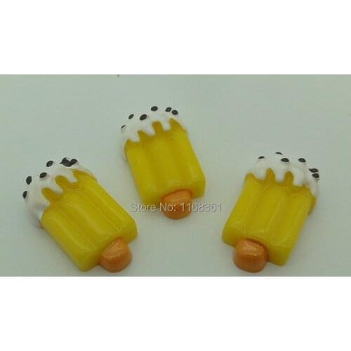 1pcs/lot resin flat back yellow color candy ice 23mm Scrapbook Embellishment DIY Phone Decoration B406-1