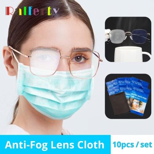 10pcs Reusable Fog Wipes Glasses Cleaner 15x14.5cm Microfiber Cloth Napkin For Glasses Spectacle Screen Anti-fogging Accessories