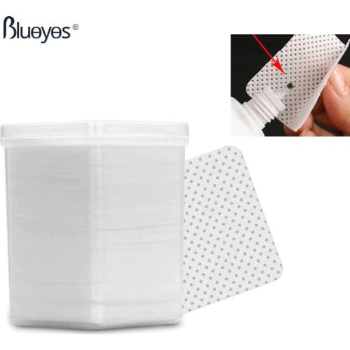 180Pcs/Box Lint-Free Paper Cotton Pads Eyelash Glue Wiping Cloth Remover Cleaning Glue Bottle Mouth Eyelashes Extension Tools