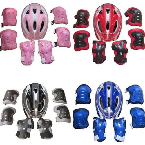 2020 7PCS/set Childrens Scooter Bike Helmet Knee Pads Elbow Pads and Wrist Support