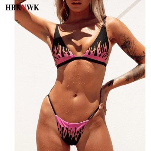 2020 Sexy Triangle Bikinis Swimsuit Two piece Set Swimwear Push Up Bikini Set Swimming Suit For Women Beach biquini Bathing suit