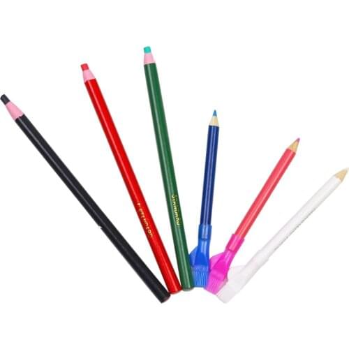6pcs Sewing Chalk Tailors Fabric Marker Pencil for Mark Clothing Fabric Hand Embroidery DIY Sewing Tools