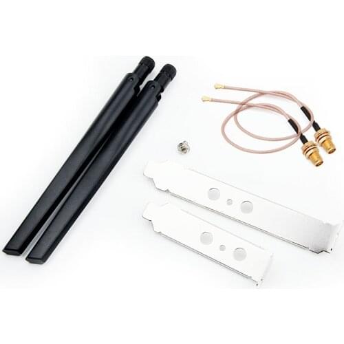 2.4GHz 2dBi WIFI Antenna With RP SMA Male Connector + RF IPX / u.fl RP-SMA Female Pigtail Cable for Mini PCI PCI-E Wireless card