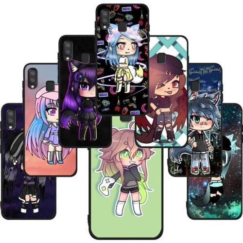 Social game Gacha Life Black TPU Phone Case For Samsung Galaxy A71 A51 A41 A31 A20E A10 A20 A40 A50 A70 M30S M20 A7 A8 A9 2018